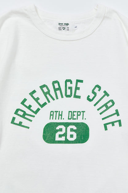 "FREERAGE STATE" リサイクルコットンTee