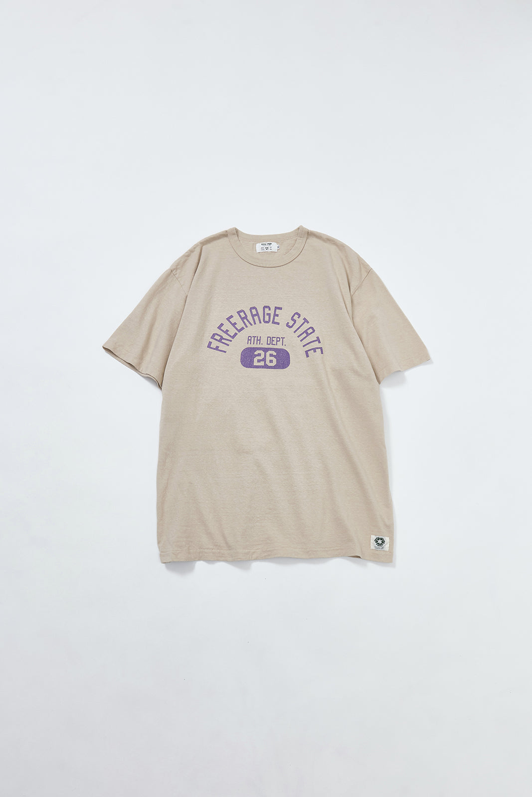 "FREERAGE STATE" リサイクルコットンTee
