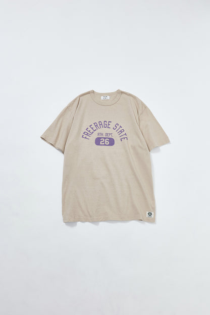 "FREERAGE STATE" リサイクルコットンTee