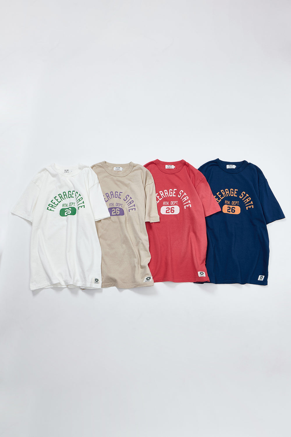 "FREERAGE STATE" リサイクルコットンTee