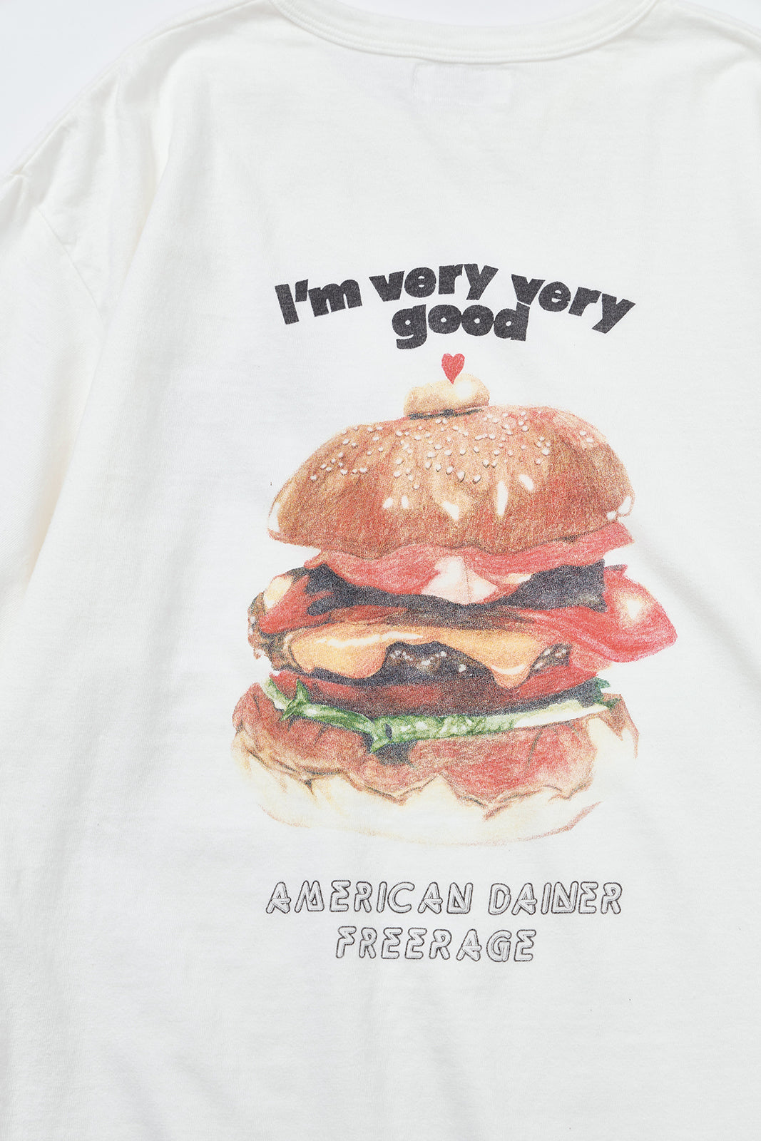 "Burger" リサイクルコットンTee