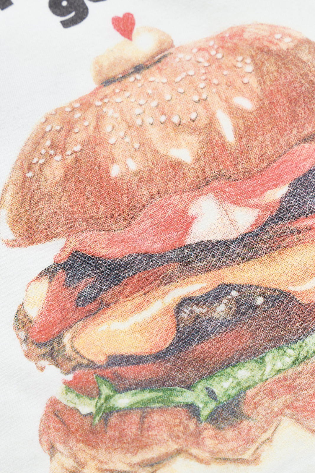 "Burger" リサイクルコットンTee