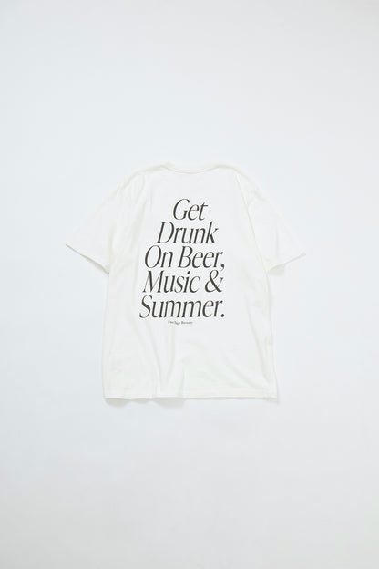 "Get Drunk" リサイクルコットンTee