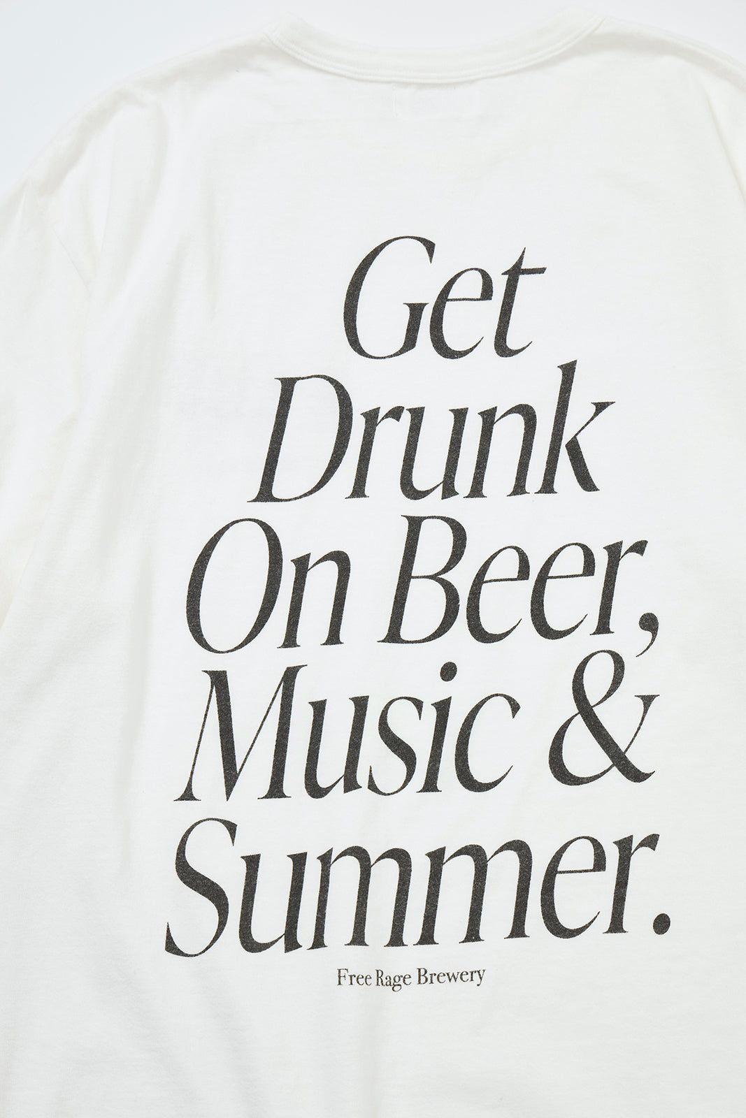"Get Drunk" リサイクルコットンTee