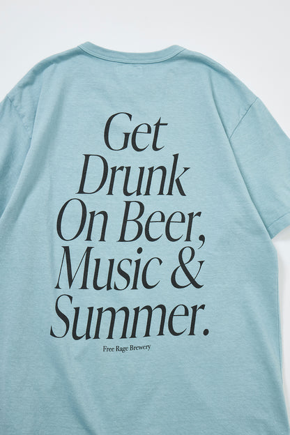 "Get Drunk" リサイクルコットンTee
