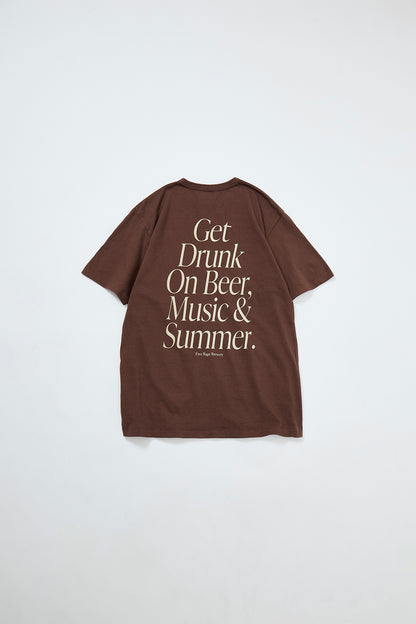 "Get Drunk" リサイクルコットンTee