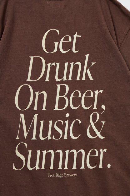 "Get Drunk" リサイクルコットンTee