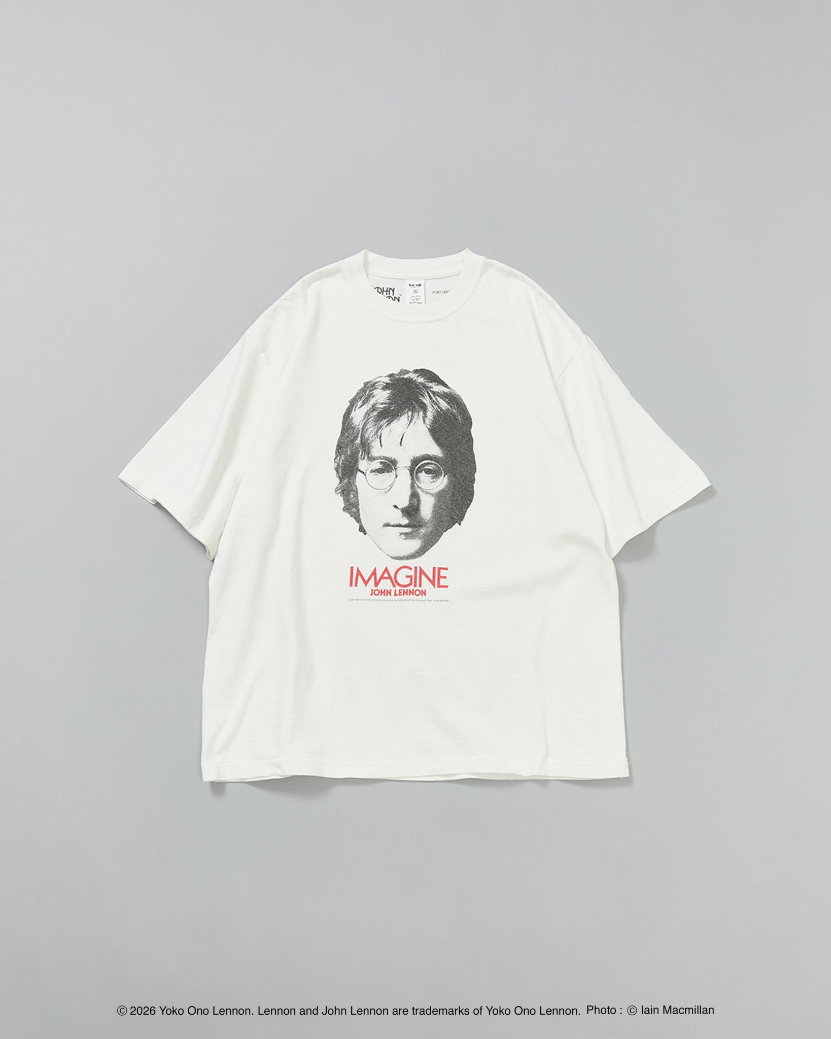 【John Lennon×free rage】Portrait リサイクルコットン半袖Tシャツ