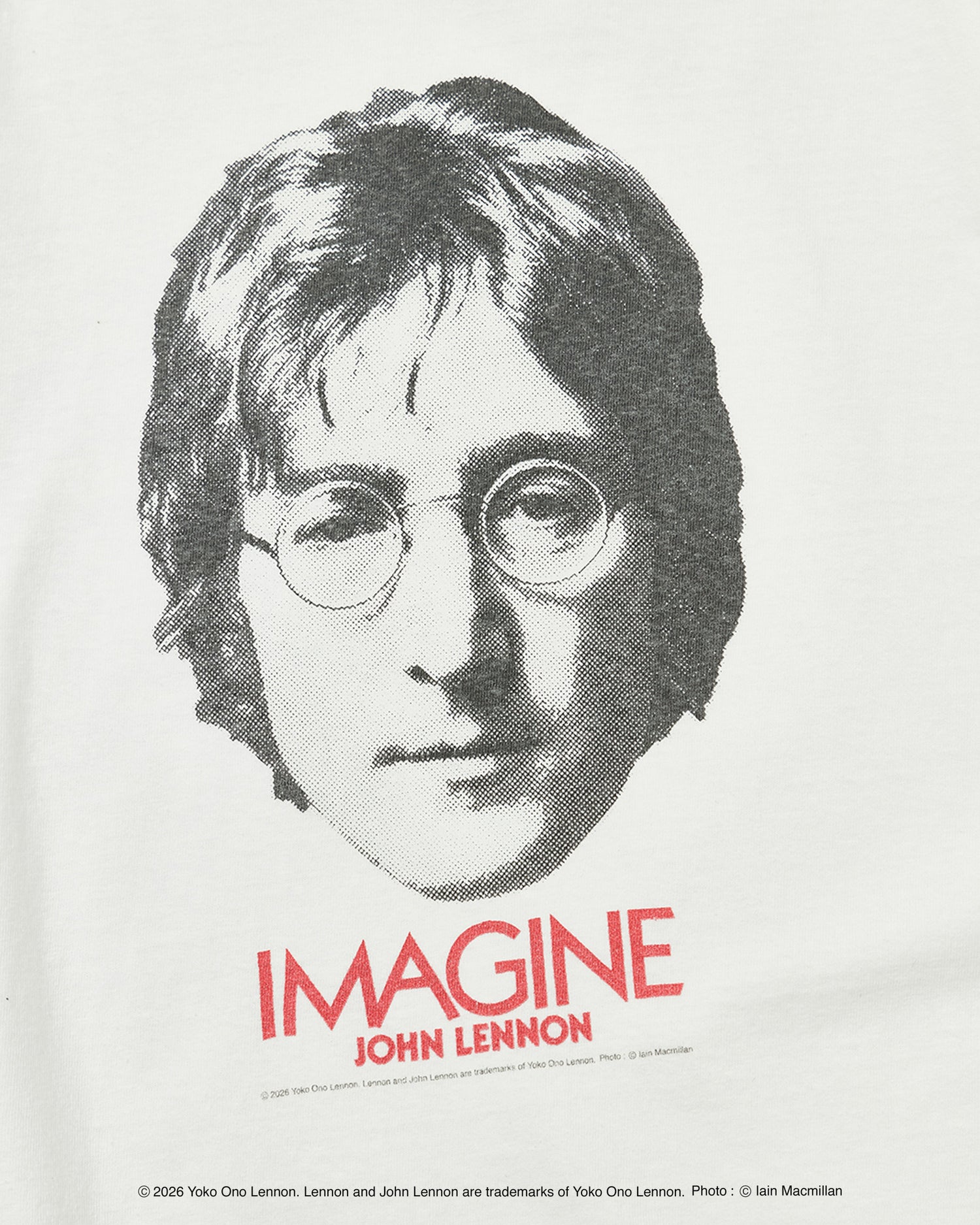 【John Lennon×free rage】Portrait リサイクルコットン半袖Tシャツ