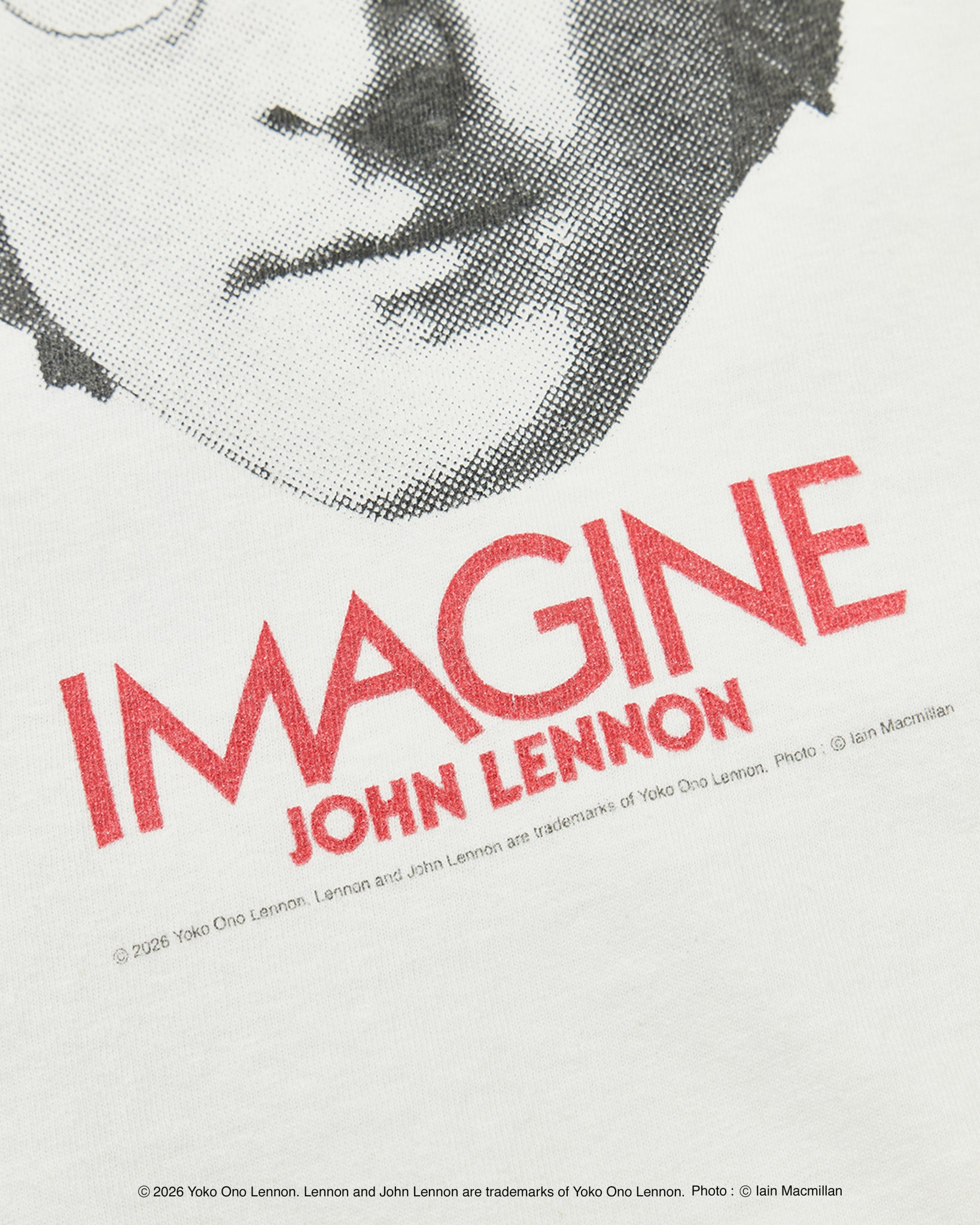 【John Lennon×free rage】Portrait リサイクルコットン半袖Tシャツ
