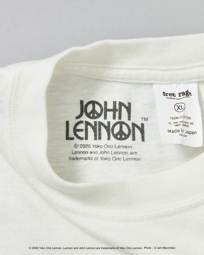 【John Lennon×free rage】Portrait リサイクルコットン半袖Tシャツ