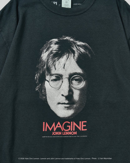 【John Lennon×free rage】Portrait リサイクルコットン半袖Tシャツ