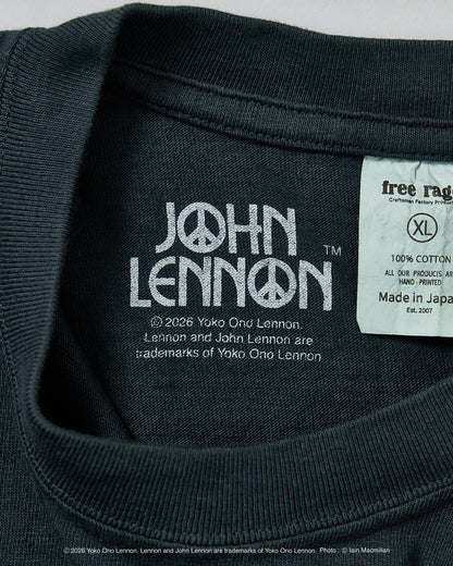 【John Lennon×free rage】Portrait リサイクルコットン半袖Tシャツ