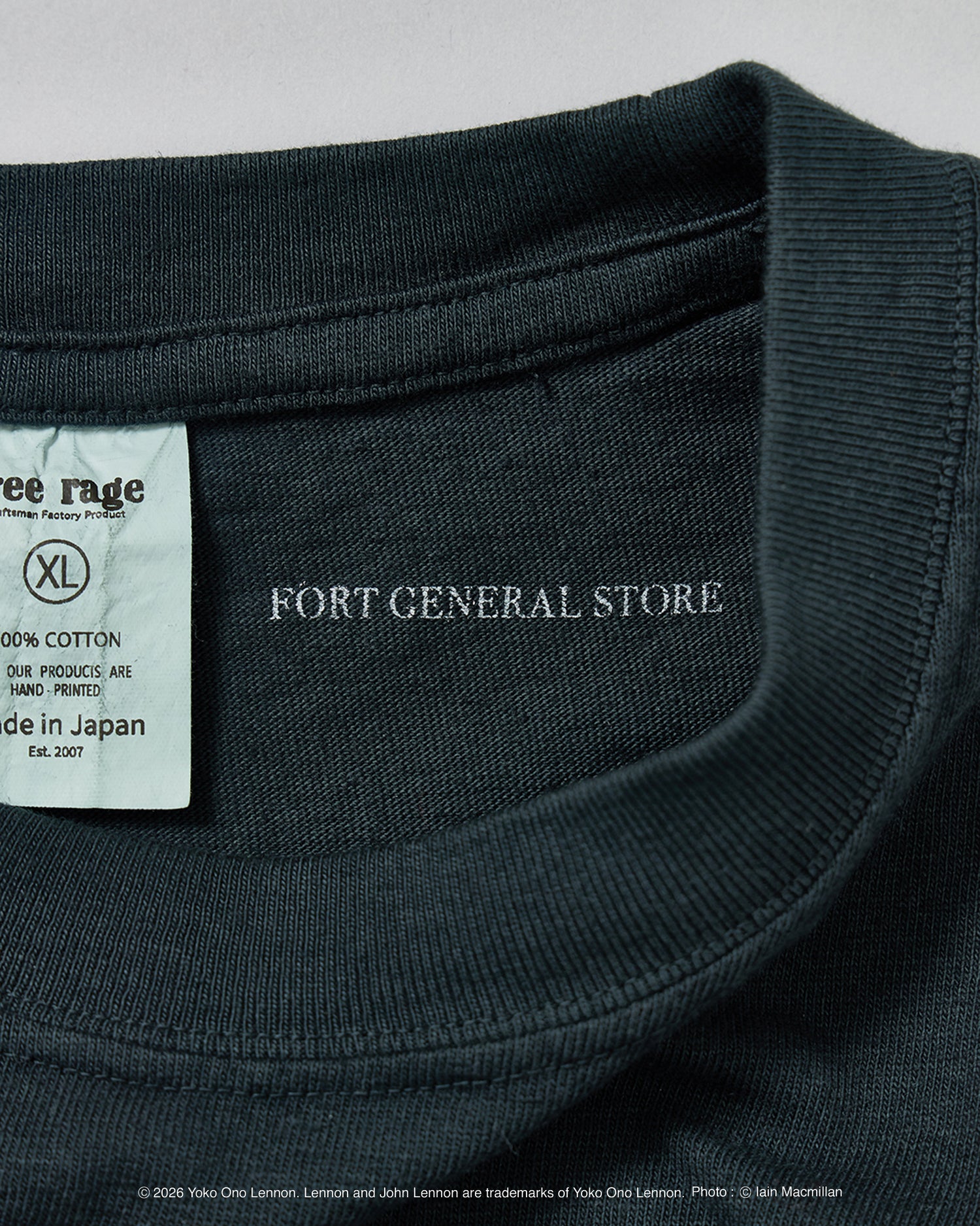 【John Lennon×free rage】Portrait リサイクルコットン半袖Tシャツ