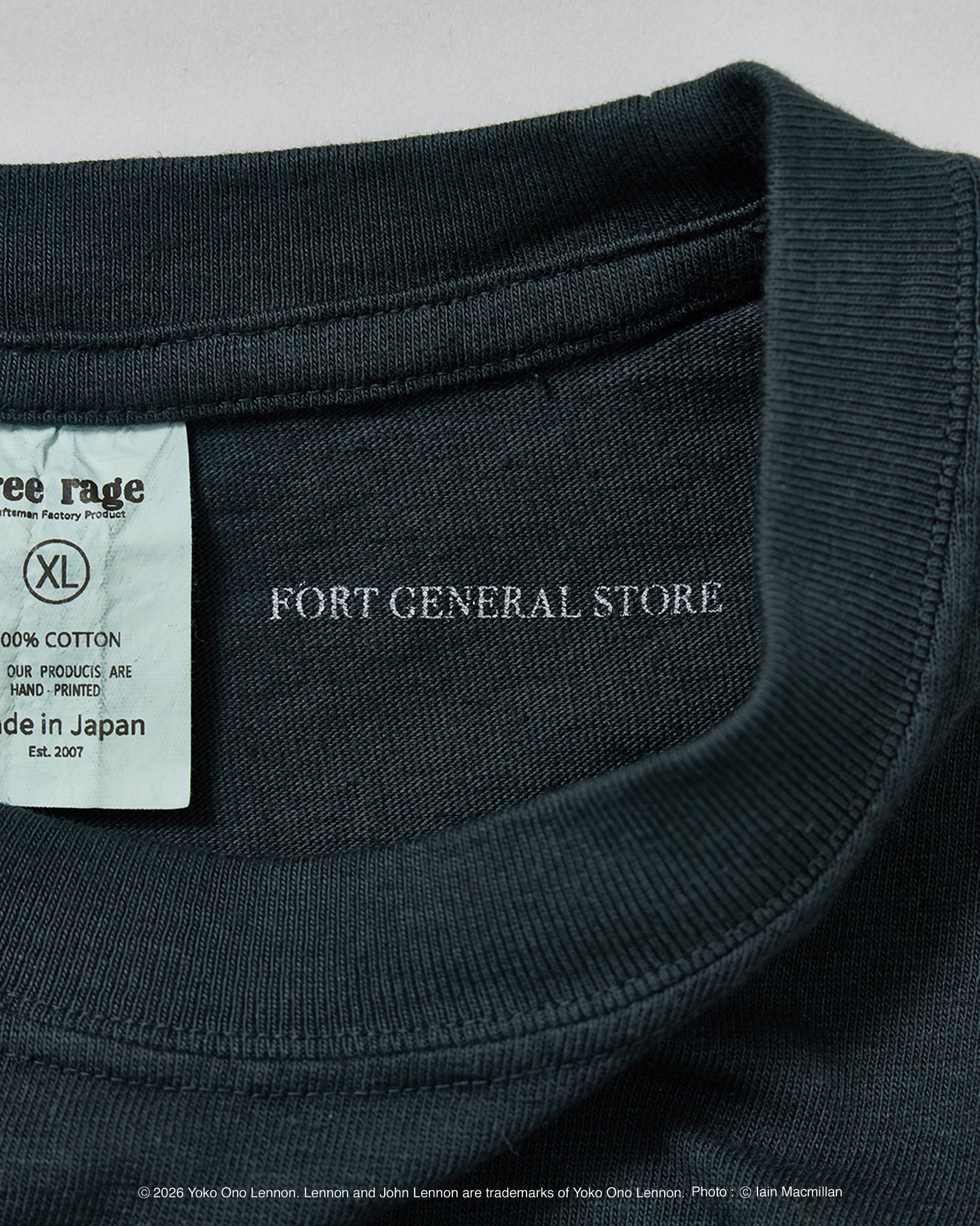 【John Lennon×free rage】Portrait リサイクルコットン半袖Tシャツ