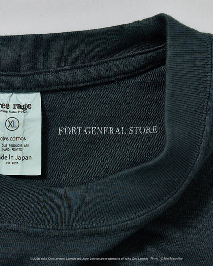 【John Lennon×free rage】Portrait リサイクルコットン半袖Tシャツ