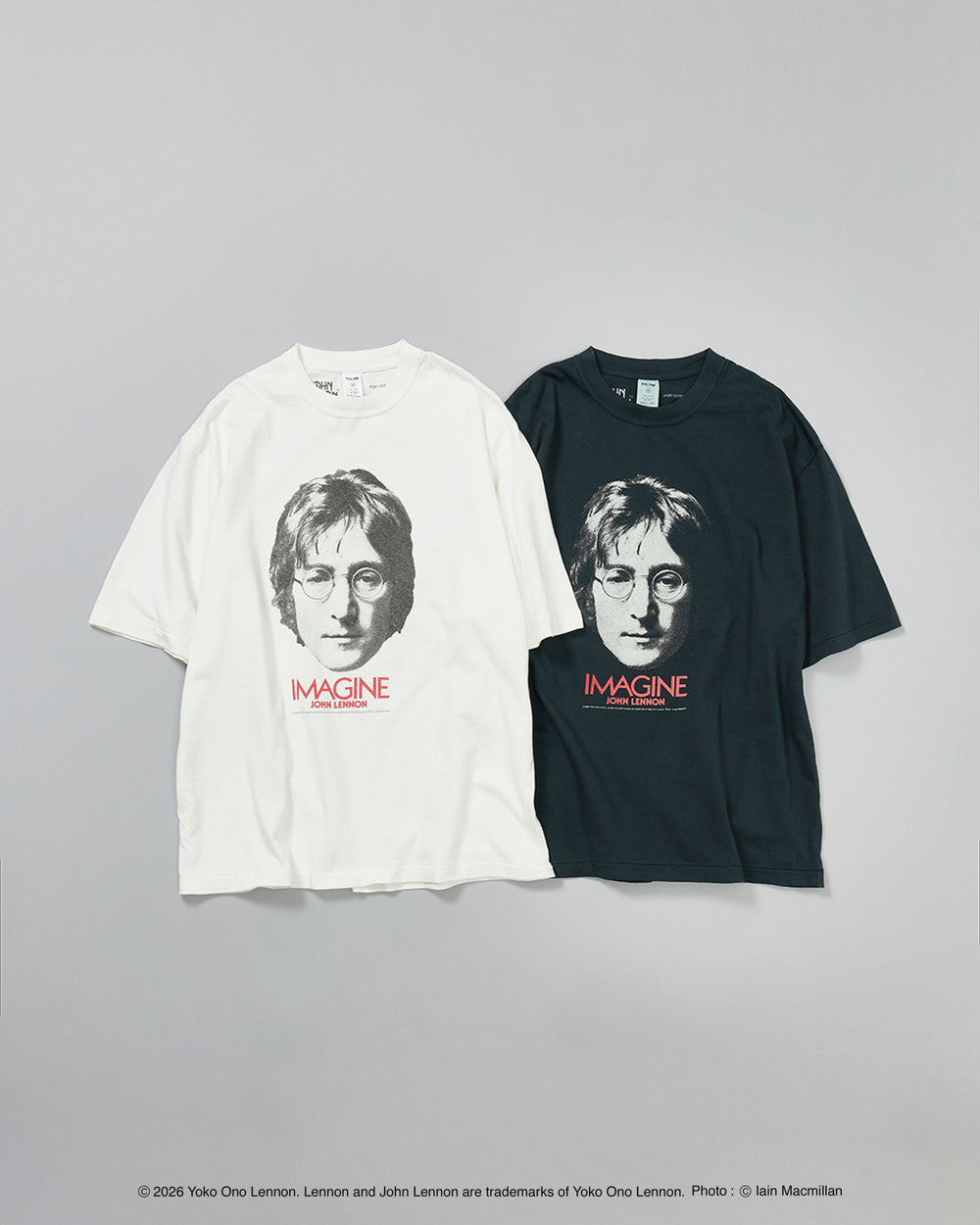 【John Lennon×free rage】Portrait リサイクルコットン半袖Tシャツ