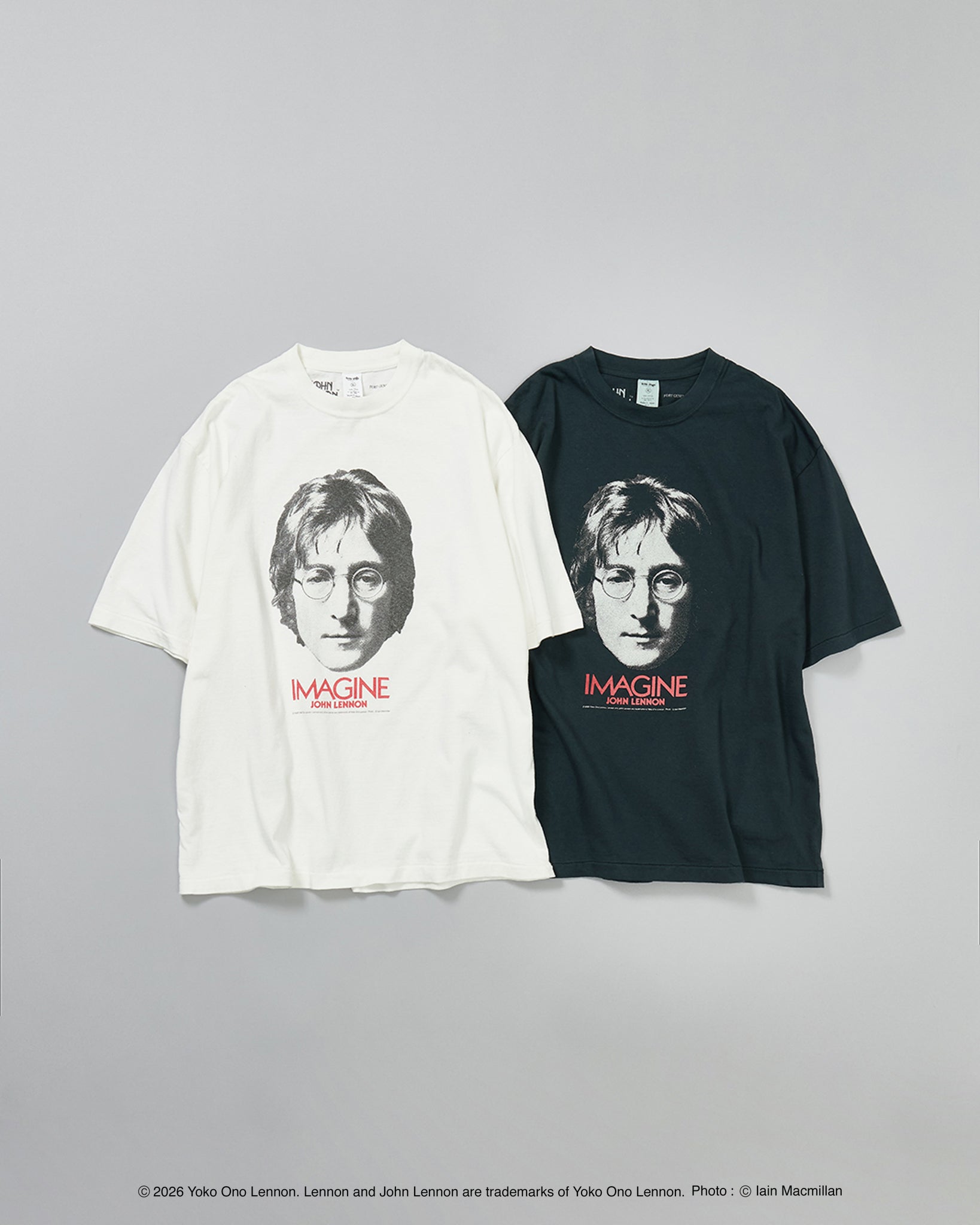 【John Lennon×free rage】Portrait リサイクルコットン半袖Tシャツ