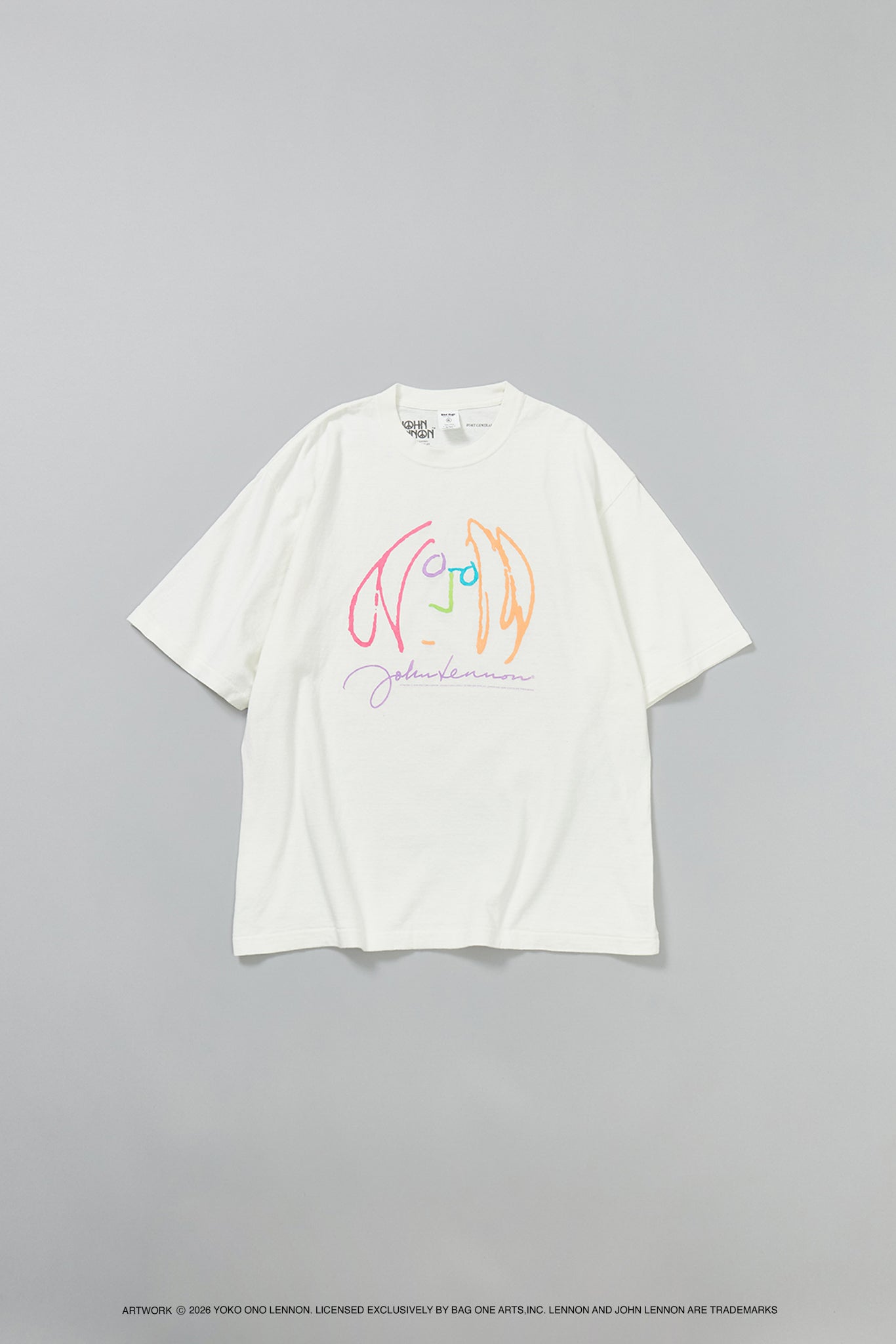 【John Lennon×free rage】ART リサイクルコットン半袖Tシャツ