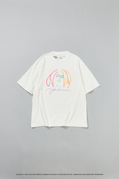 【John Lennon×free rage】ART リサイクルコットン半袖Tシャツ