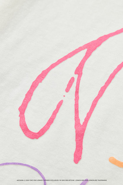 【John Lennon×free rage】ART リサイクルコットン半袖Tシャツ