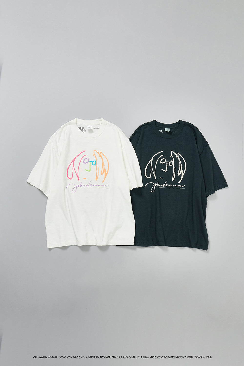 【John Lennon×free rage】ART リサイクルコットン半袖Tシャツ