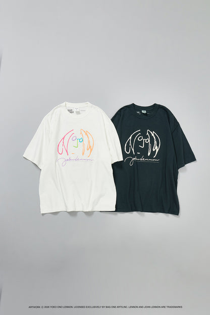 【John Lennon×free rage】ART リサイクルコットン半袖Tシャツ