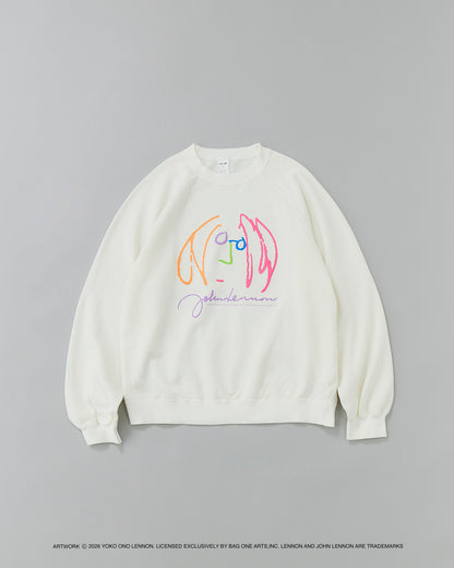 【John Lennon×free rage】ART Raglan Crew Sweat