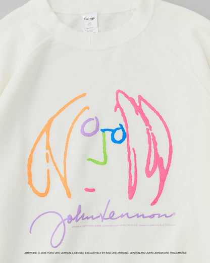 【John Lennon×free rage】ART Raglan Crew Sweat