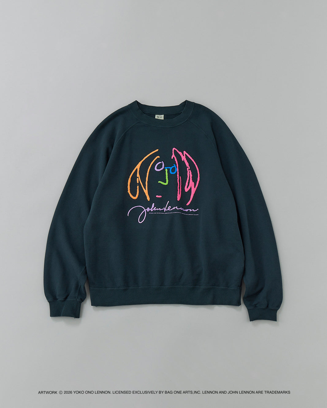 【John Lennon×free rage】ART Raglan Crew Sweat