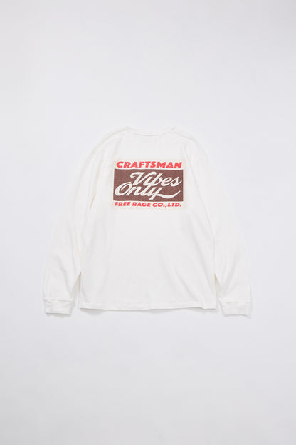 【先行予約】リサイクルコットン長袖Tee／CRAFTSMAN VIBES ONLY 2026
