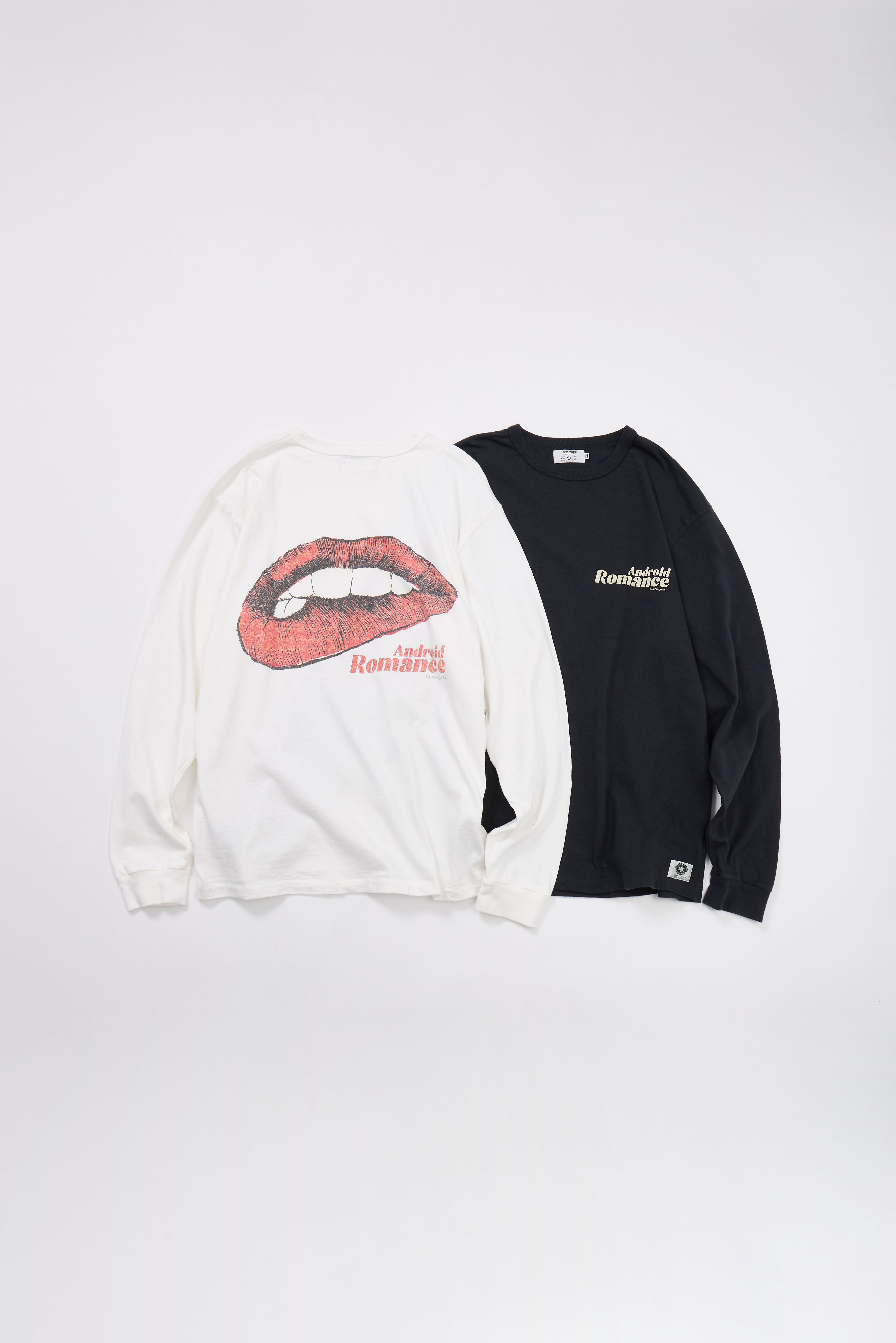 "Lip" リサイクルコットン長袖Tee
