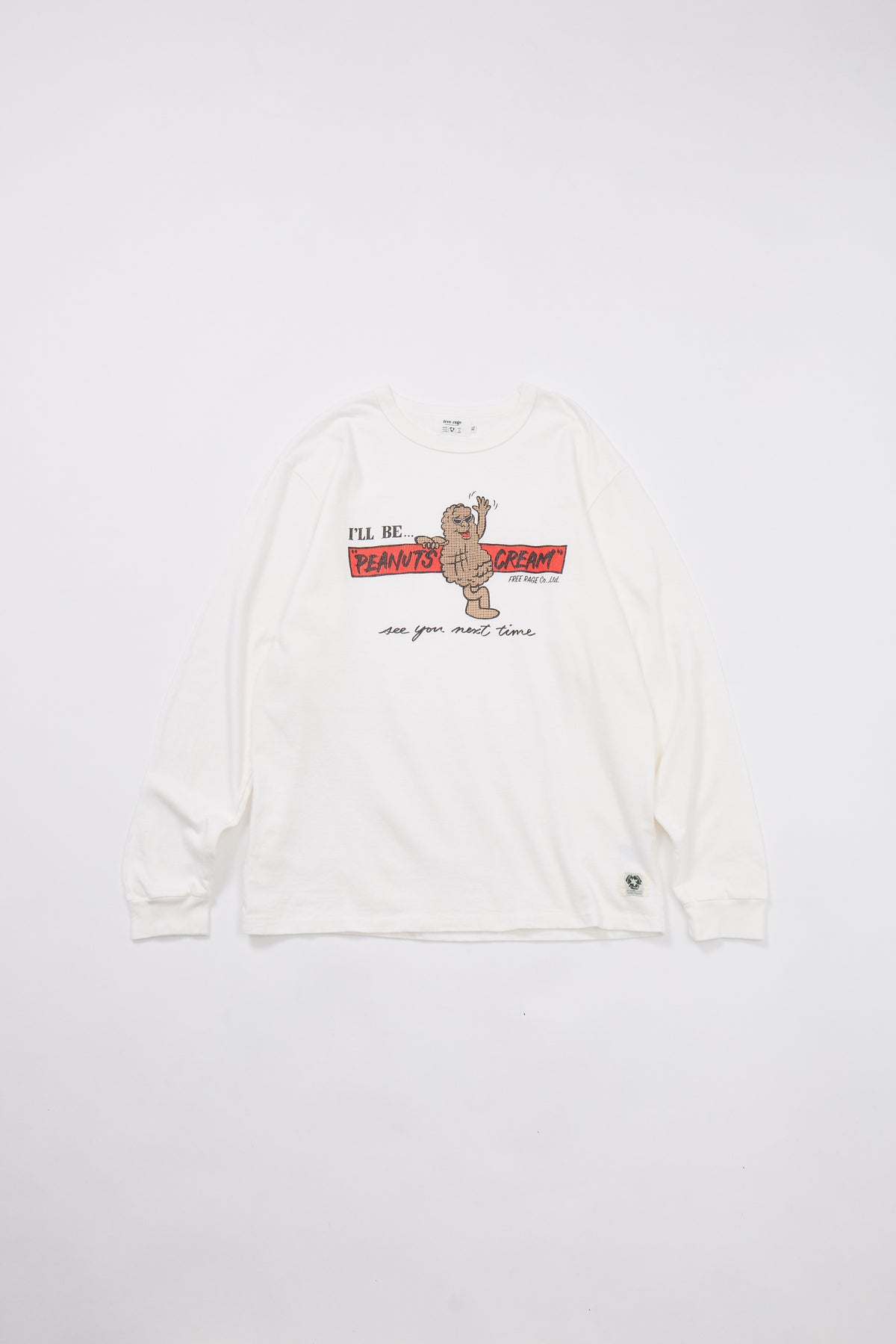"PEANUTS CREAM vol.2" リサイクルコットン長袖Tee