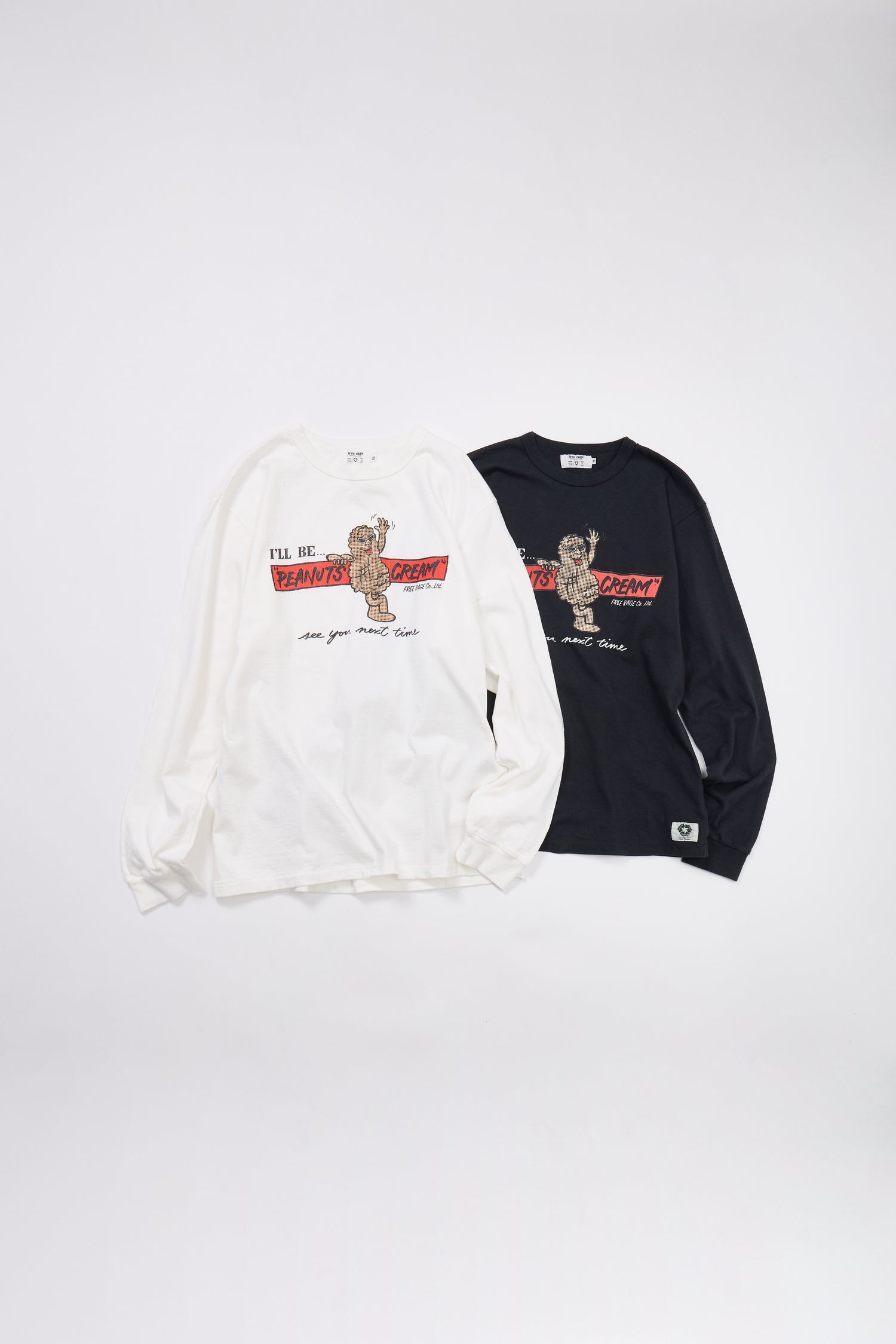 "PEANUTS CREAM vol.2" リサイクルコットン長袖Tee