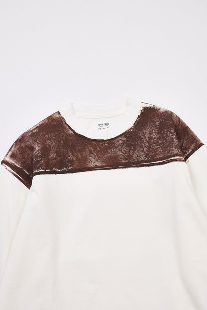 【受注予約】ハンドクラフト ラフ&amp;タフ フットボール長袖Tシャツ／York Roller Paint