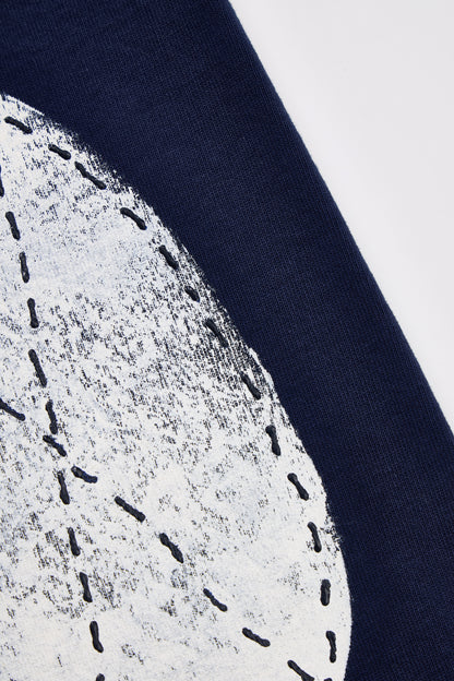 【受注予約】ハンドクラフト ラフ&amp;タフ フットボール長袖Tシャツ／Patch Hand Paint