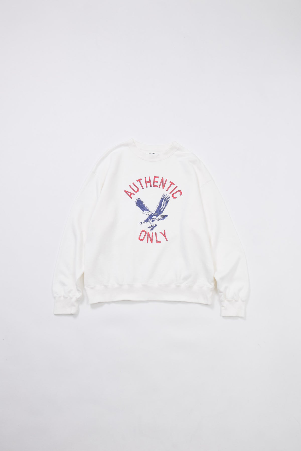 "AUTHENTIC ONLY" 裏毛クルースウェット