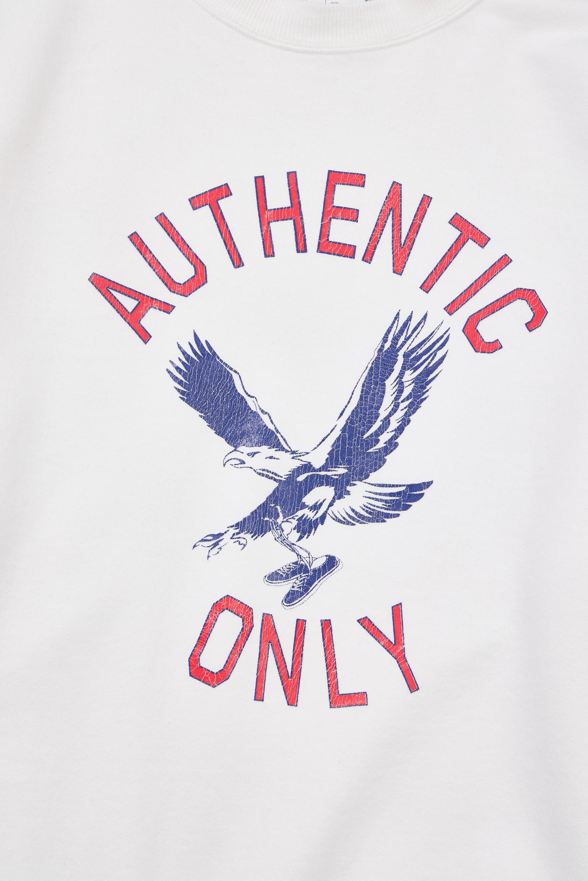 "AUTHENTIC ONLY" 裏毛クルースウェット