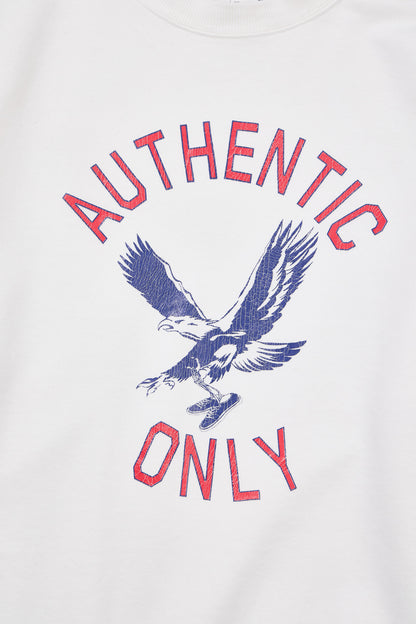"AUTHENTIC ONLY" 裏毛クルースウェット