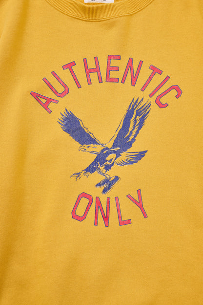 "AUTHENTIC ONLY" 裏毛クルースウェット