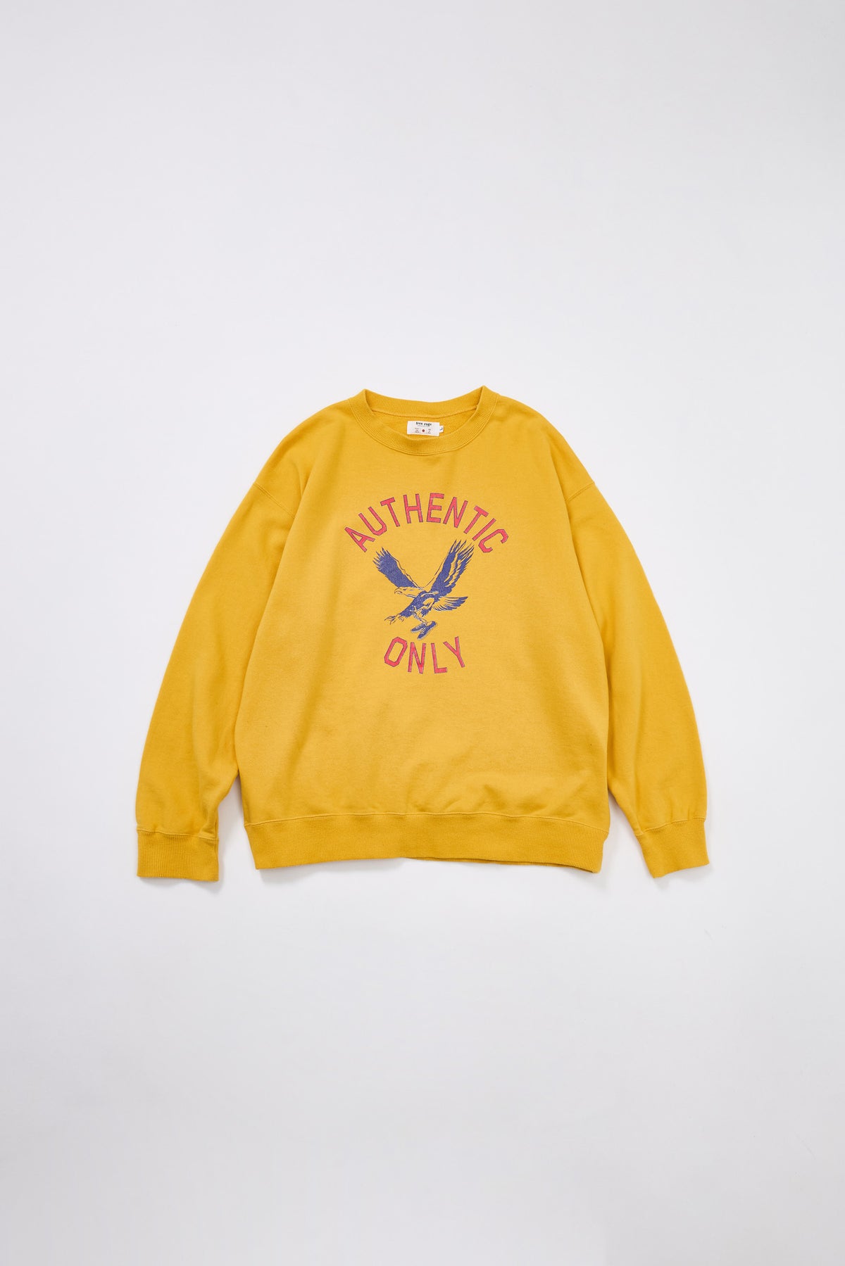 "AUTHENTIC ONLY" 裏毛クルースウェット