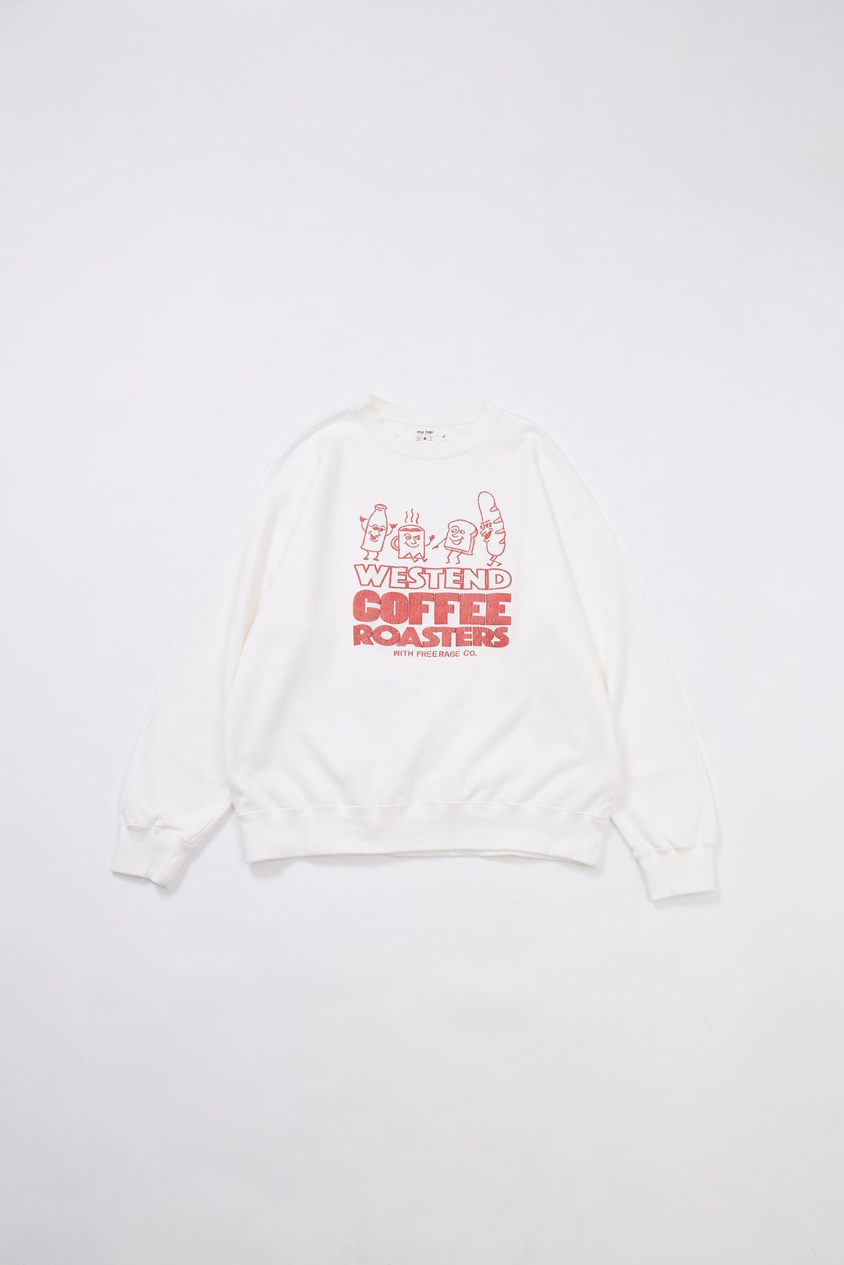 "WESTEND COFFEE ROASTERS" 裏毛クルースウェット (Bread and Coffee ver,)