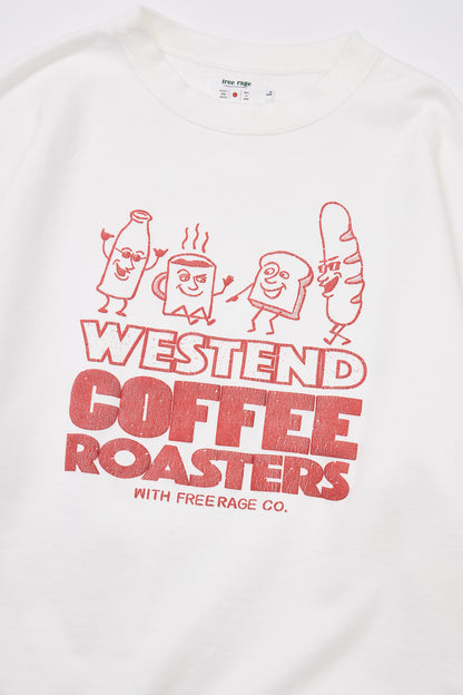 "WESTEND COFFEE ROASTERS" 裏毛クルースウェット (Bread and Coffee ver,)