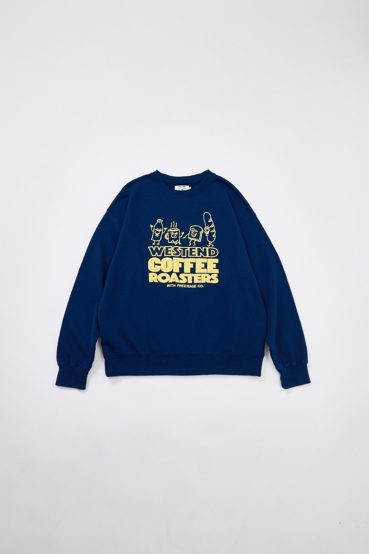 "WESTEND COFFEE ROASTERS" 裏毛クルースウェット (Bread and Coffee ver,)