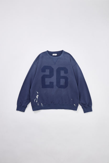 予約商品・"26" ハンドクラフト裏毛クルースウェット