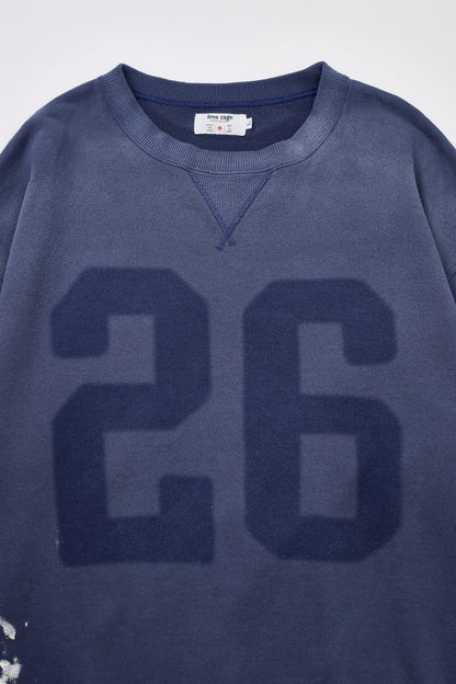 予約商品・"26" ハンドクラフト裏毛クルースウェット