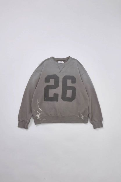 予約商品・"26" ハンドクラフト裏毛クルースウェット