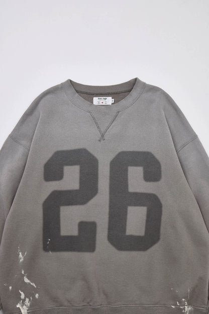 予約商品・"26" ハンドクラフト裏毛クルースウェット
