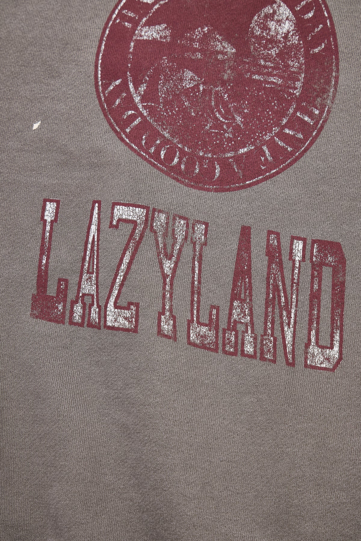 予約商品・"LAZYLAND" ハンドクラフト裏毛クルースウェット