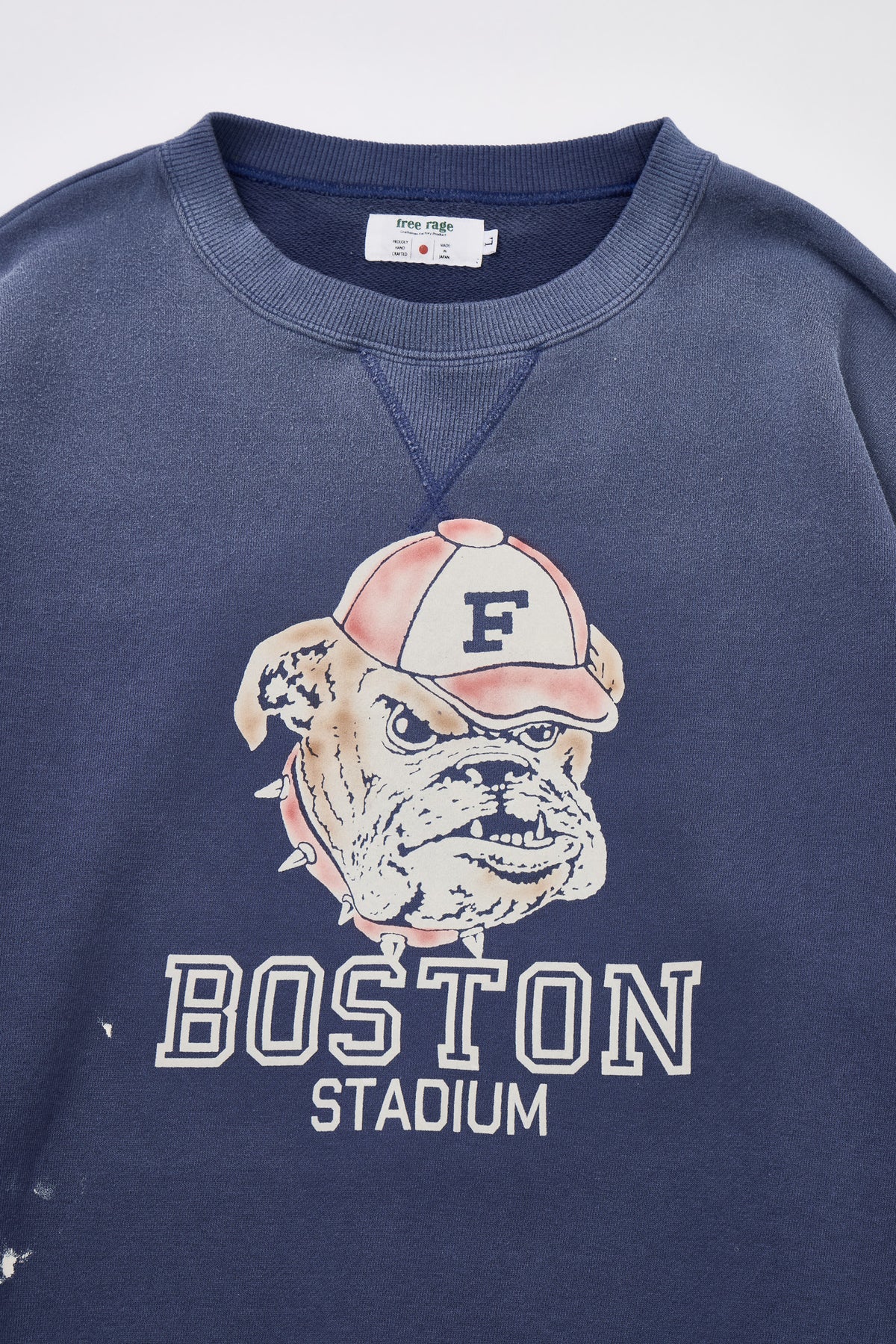 予約商品・"BOSTON STADIUM" ハンドクラフト裏毛クルースウェット